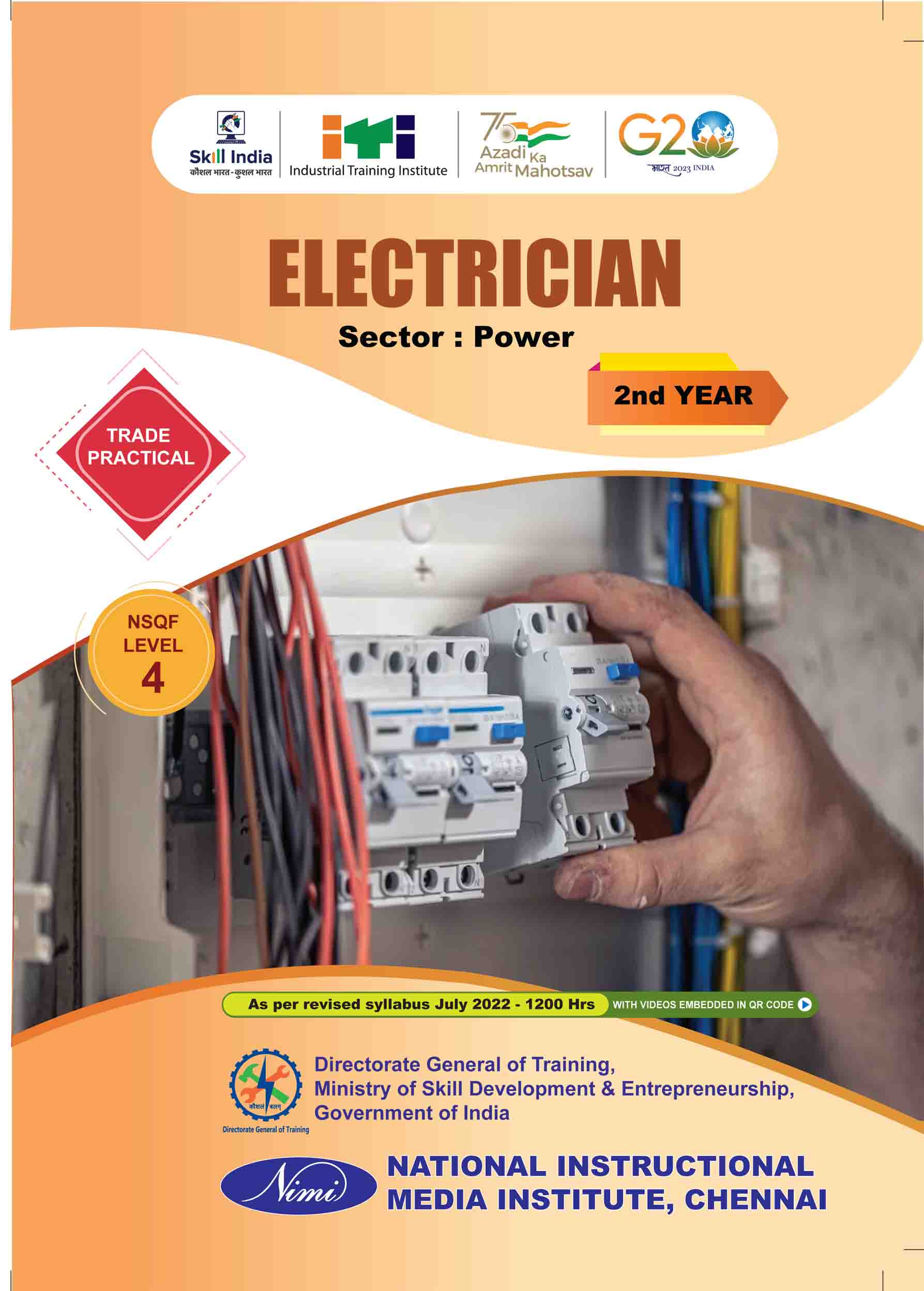 Electrician 2nd Year Practical - English - Revised NSQF LEVEL 4 (1200)
